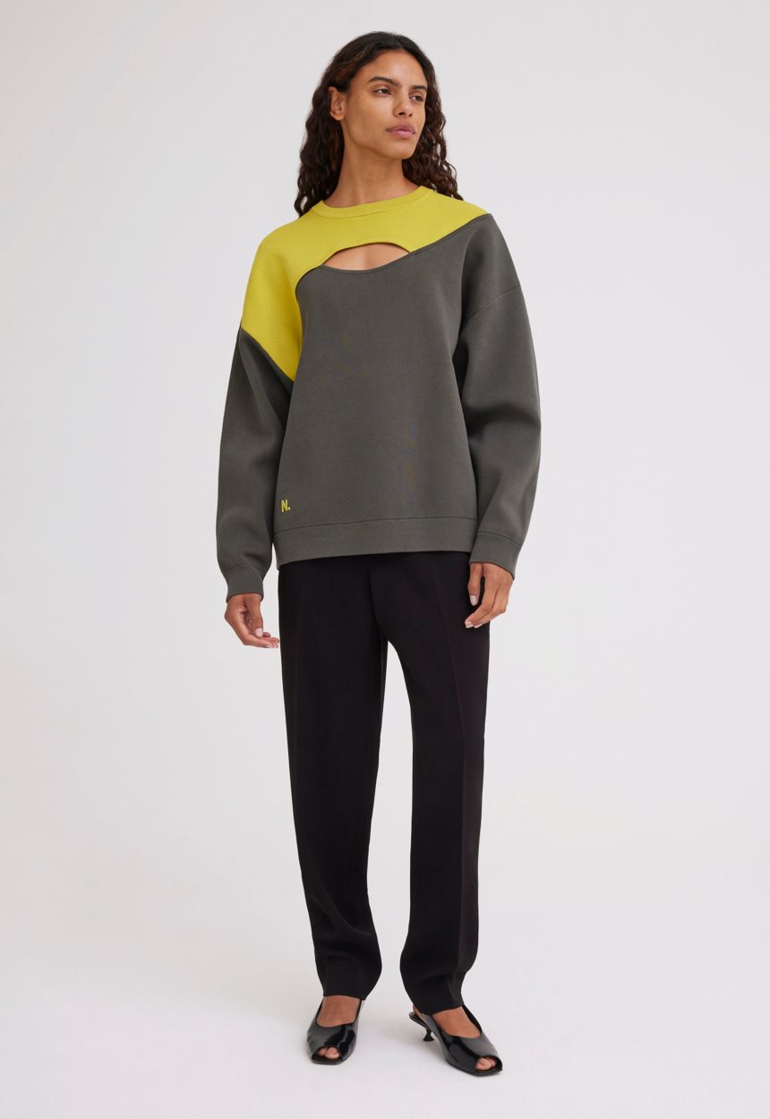 Jac + Jack NAGNATA Balance Crew Neck - Dark/Forest